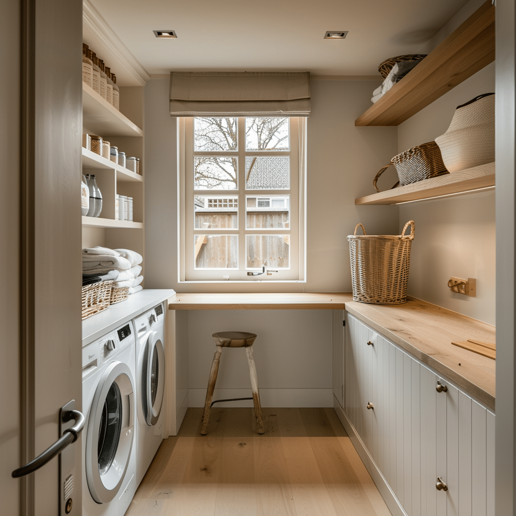 Bijkeuken met wasmachine