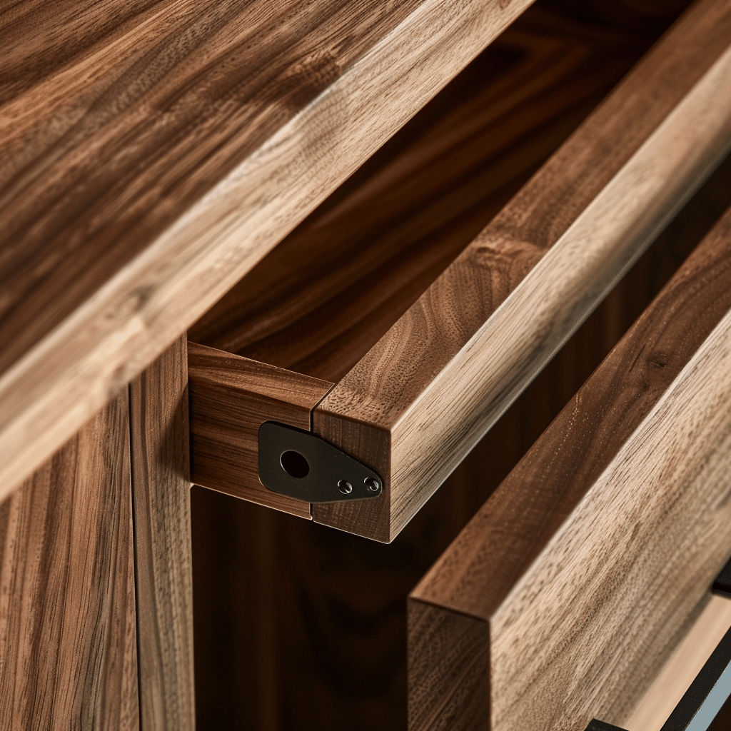 Close-up uitklapmechanisme