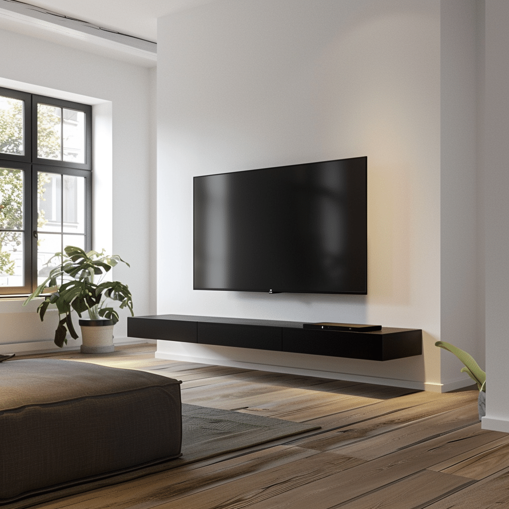 Zwarte TV-meubel