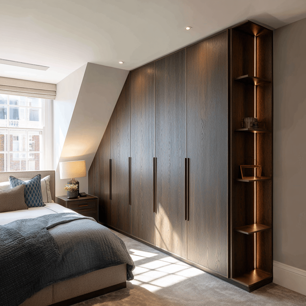 Houten slaapkamerkast