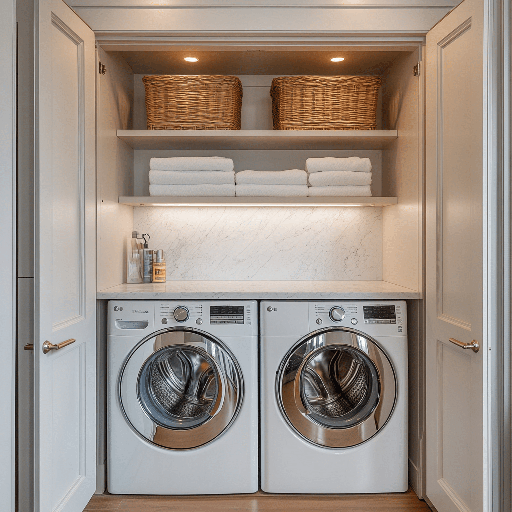 Wasmachinekast naast elkaar