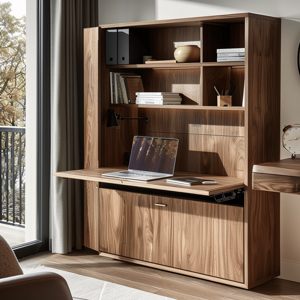 Uitklapbaar werkblad open