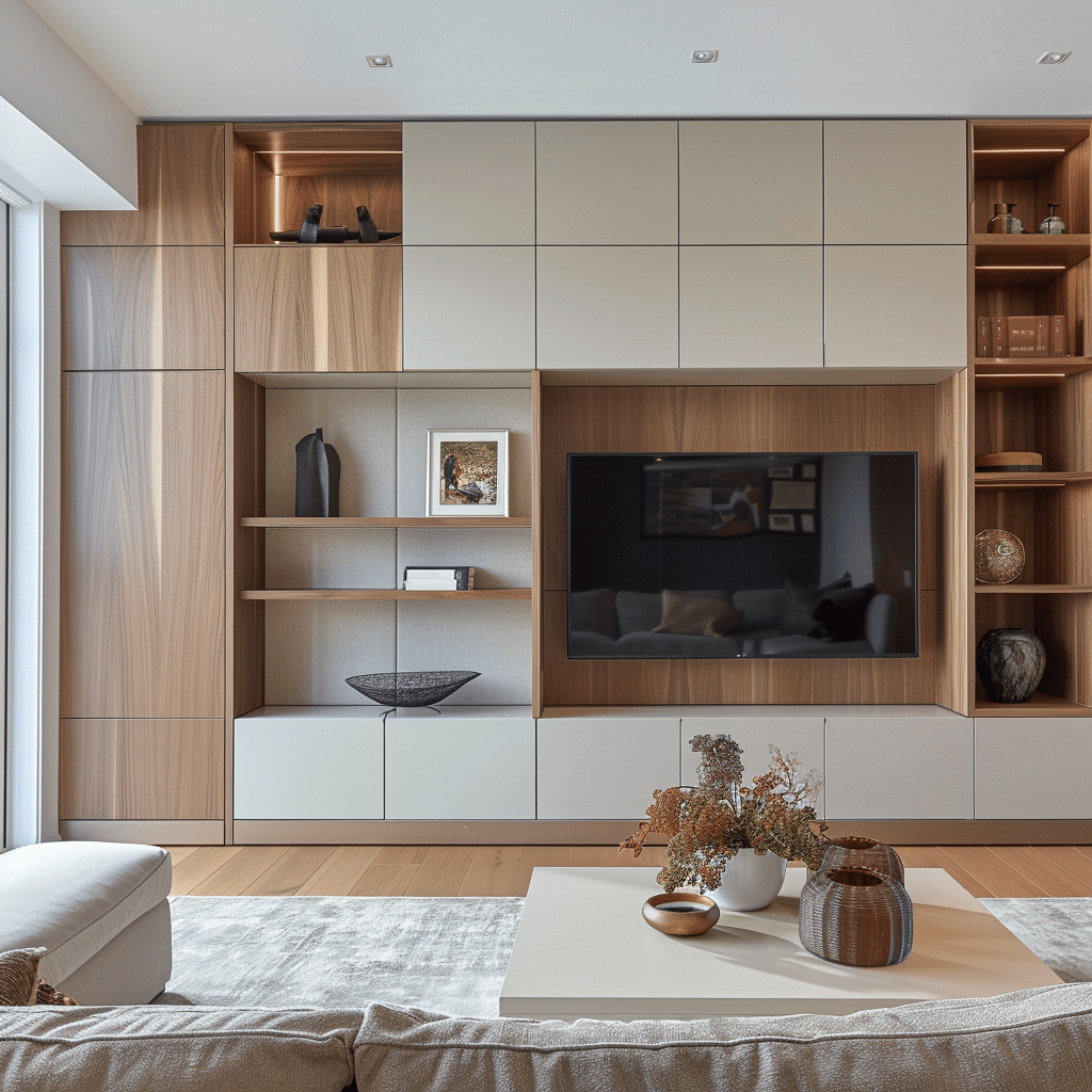 Wandkast op maat met tv