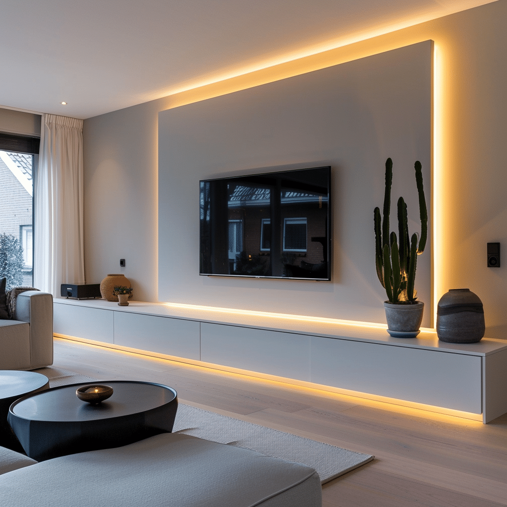 TV-meubel met verlichting