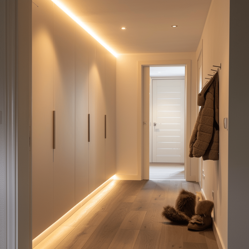 Garderobekast met verlichting