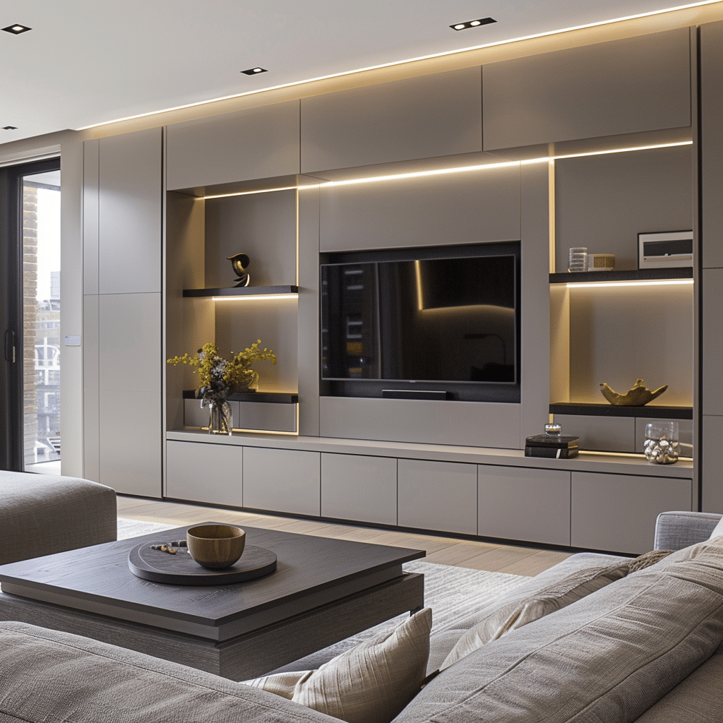 TV-meubel tot aan plafond