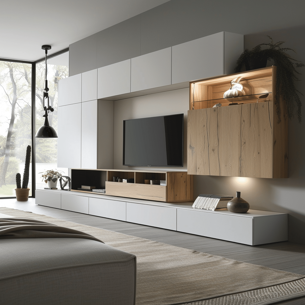 Wandkast moderne woonkamer