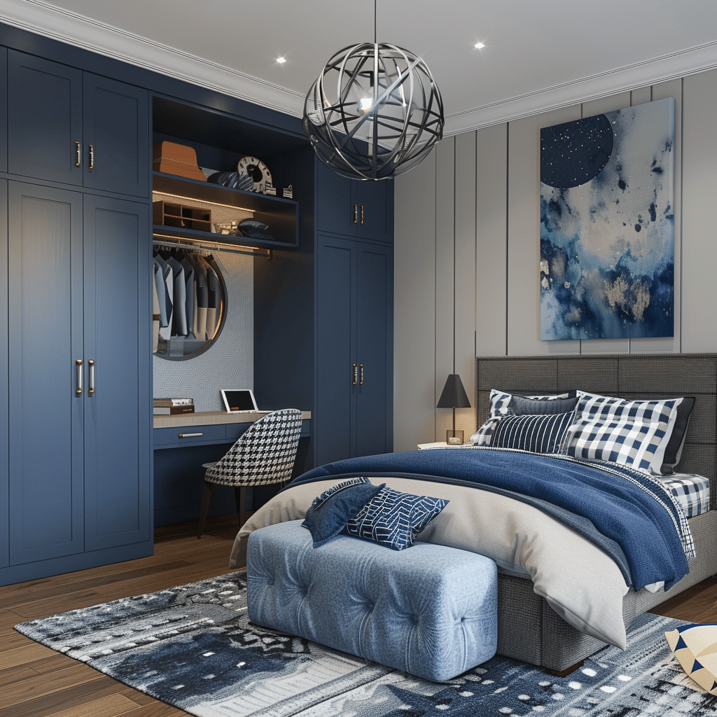 Kledingkast in tienerkamer