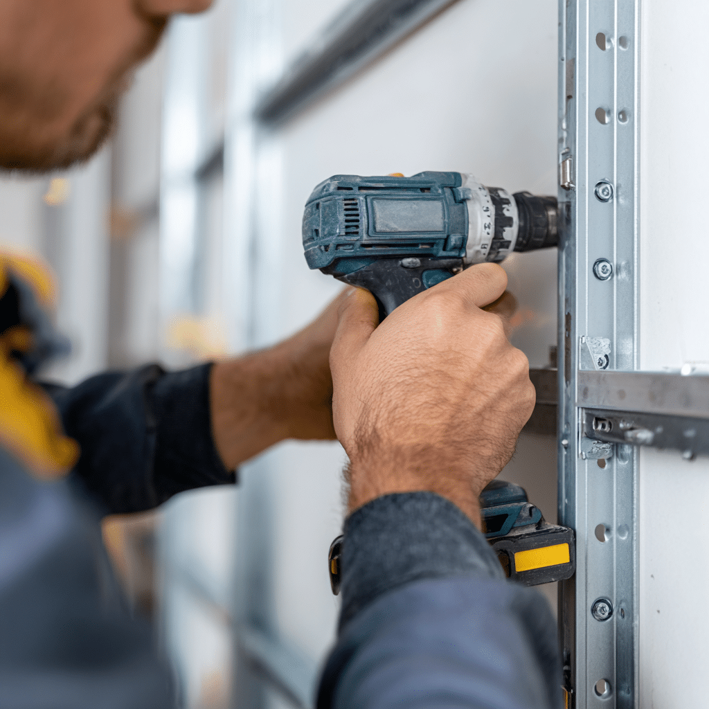 Wandkast installatie