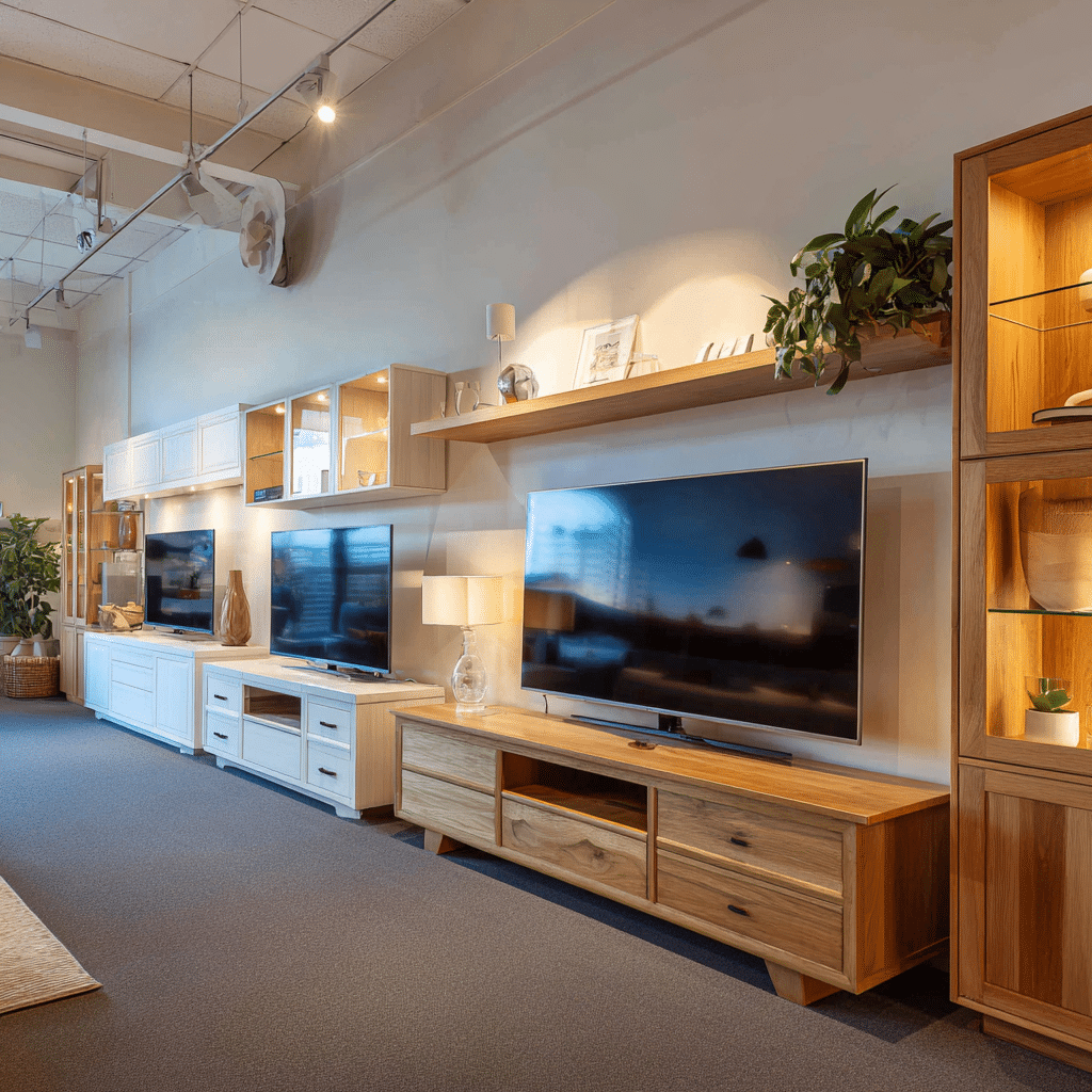 TV meubels showroom