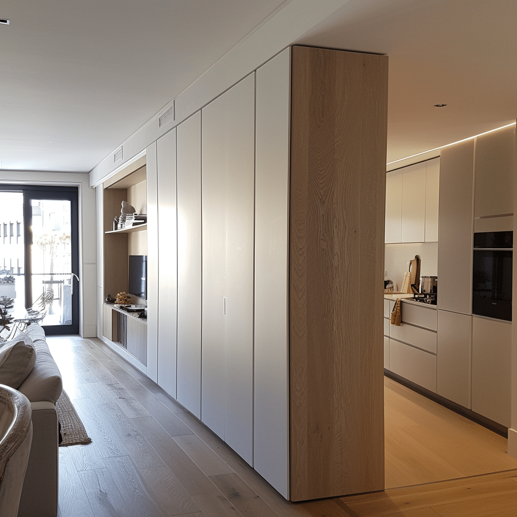 Brede wandkast op maat