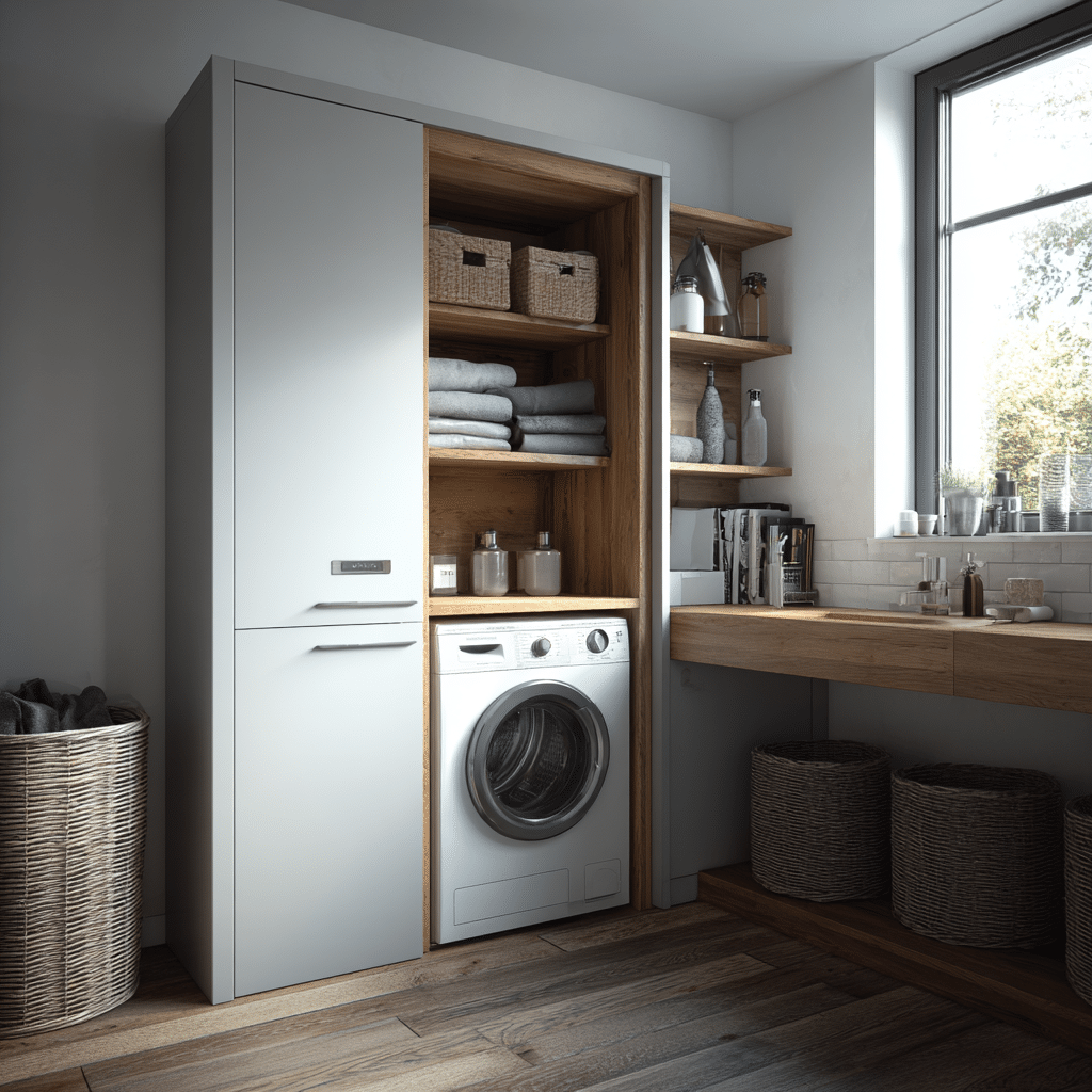 Wasmachinekast wasruimte