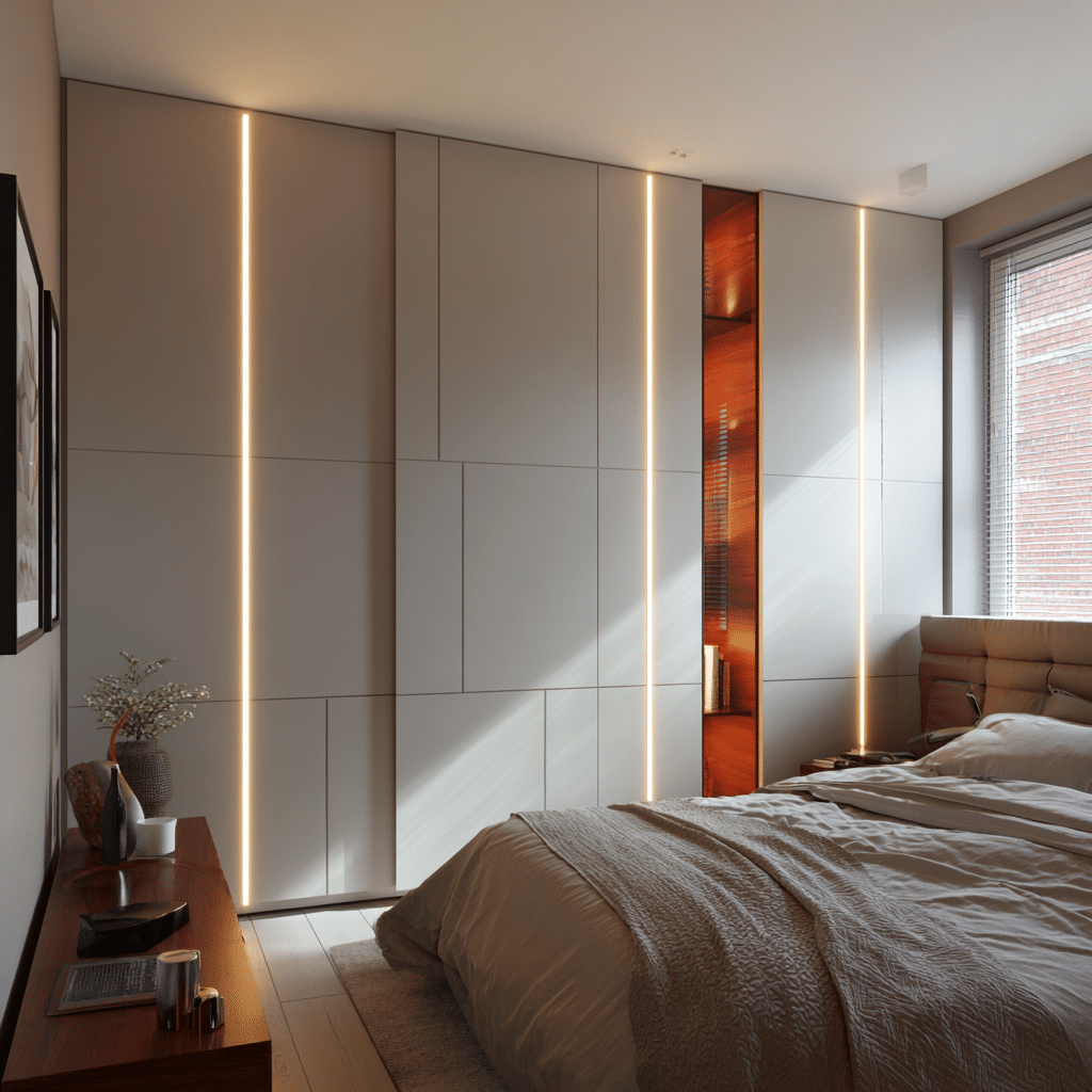 Schuifdeurkast met Led verlichting